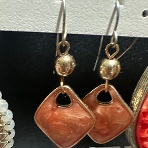 Vintage Coral colored earrings